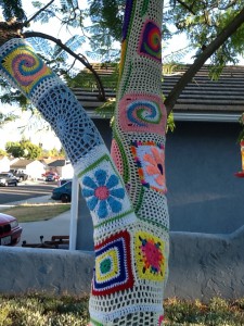 Yarn Bomb Tree