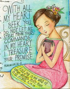 Example of a scripture in a prayer journal