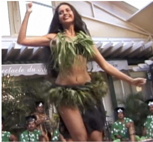 An image of a Tahitian dancer