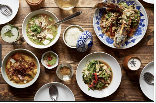 An image of Thai food that Muay Thai fighters eat to be strong and have endurance as a Muay Thai fighter.
