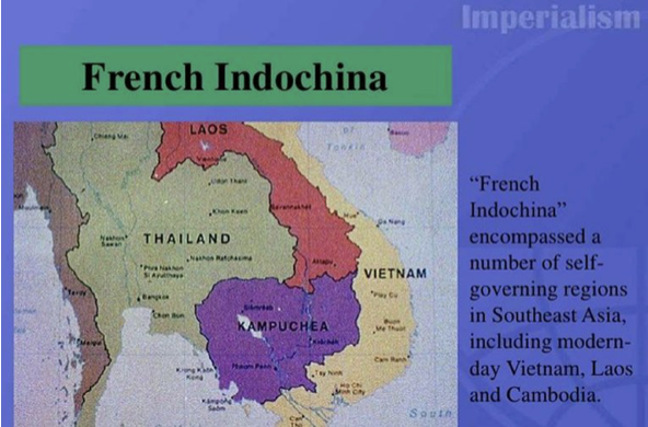 An image of the map of French Indochina.