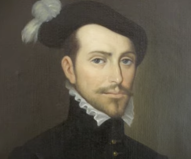 An image of Hernán Cortez, conqueror of Mexico