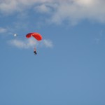 Sky-diving on the south island of New Zealand