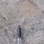 Igneous dike contact