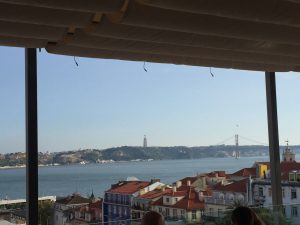 View of Lisbon bay