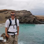 Professor Figg at the Green Sand Beach