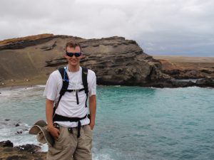 Professor Figg at the Green Sand Beach