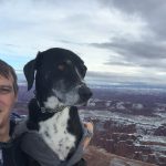 Zero and I camping in Utah