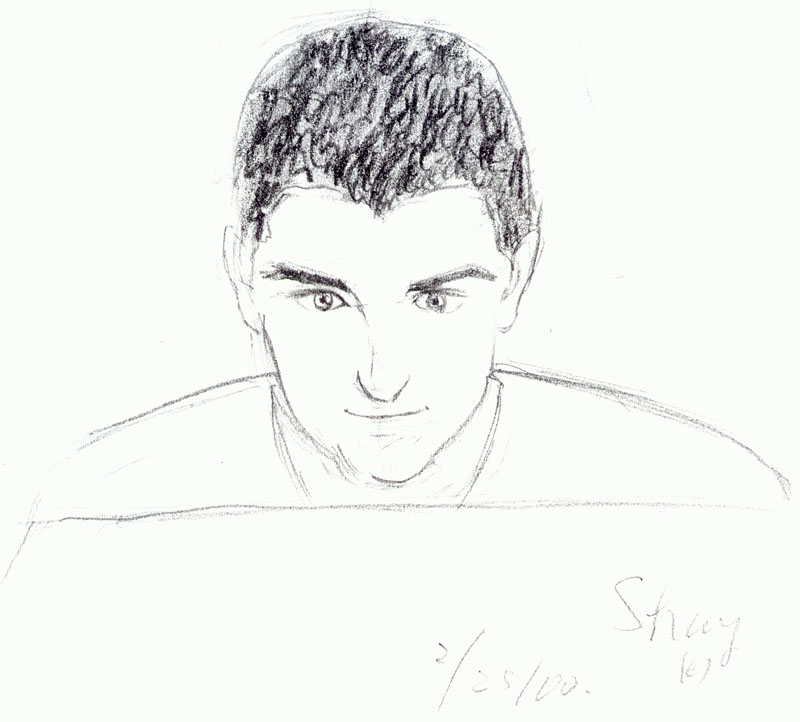 Shay_Pencil_Sketch Custom Drawing of Shay